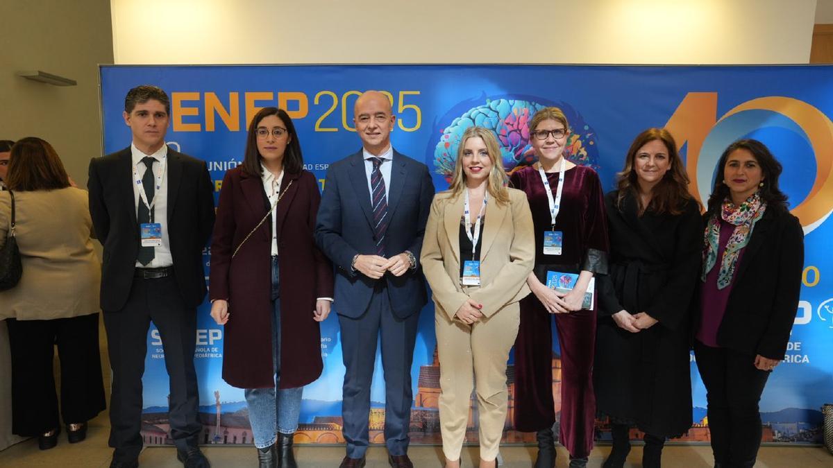 Organizadores del Congreso Nacional de Neurocirugía Pediátrica Senepe 2025, este jueves, en el Palacio de Congresos.