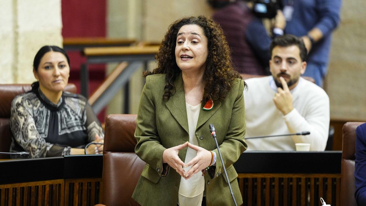 Inma Nieto interviene en la sesión de contorl al Gobierno del Parlamento de Andalucía.