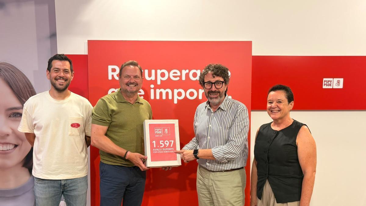 Morant exhibe 10.000 avales de militantes del PSPV para ser candidata y lanza un recado a Llorca