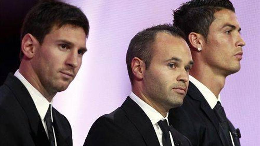 Messi, Iniesta y Cristiano Ronaldo aspiran a conseguir el Balón de Oro