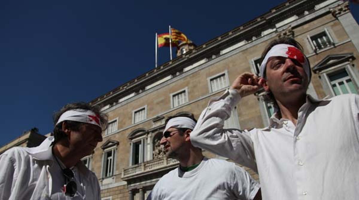 SBG demana que es prohibeixi als Mossos d’Esquadra l’ús de les pilotes de goma.