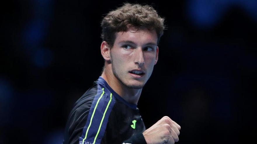 Carreño, durante su partido ante Thiem.