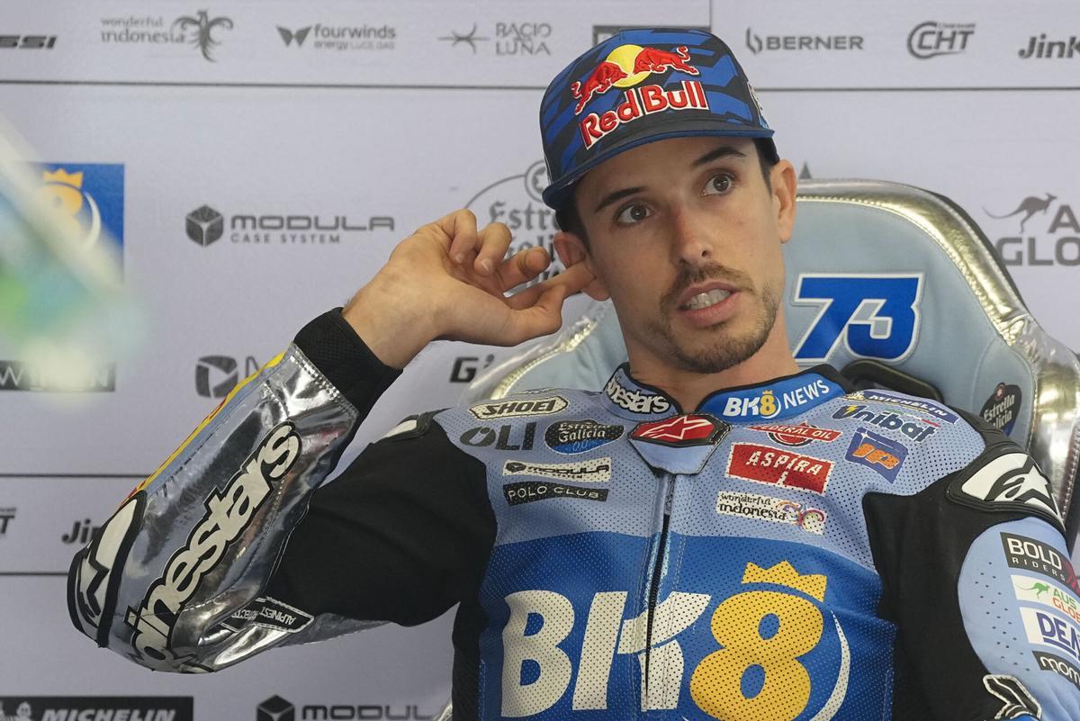 Àlex Márquez (Gresini Team), en boxes