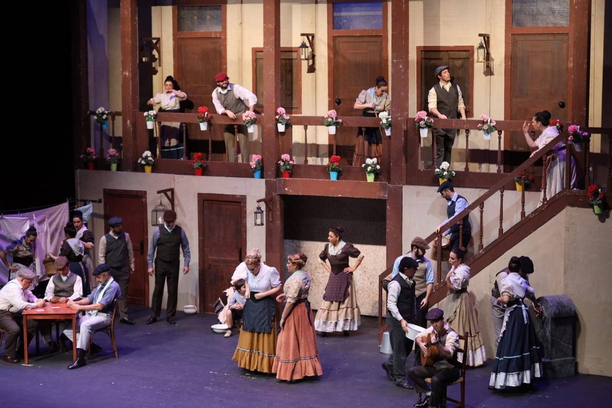 Una imagen de la representación de «La Revoltosa».