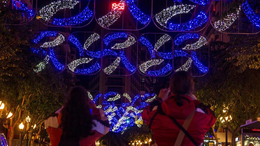 Encendido navideño en Alicante, imagen del 30 de noviembre de 2018