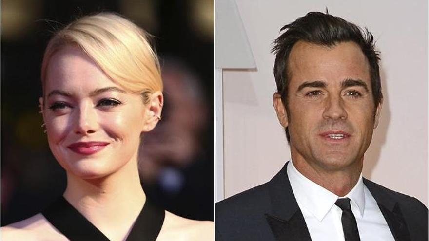 Emma Stone y Justin Theroux.