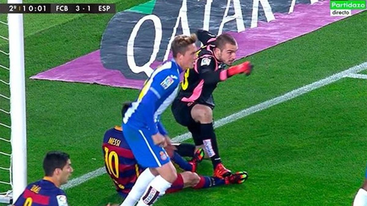 El pisotón de Pau López sobre Messi quedó impune