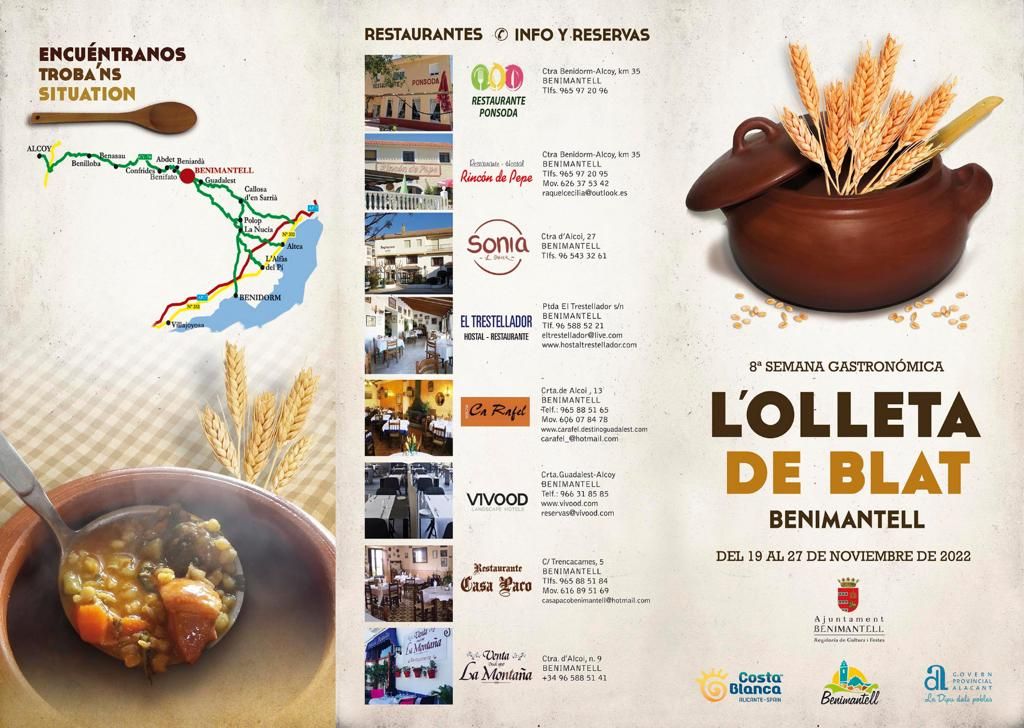 Semana Gastronómica de l&#039;Olleta de Blat de Benimantell.