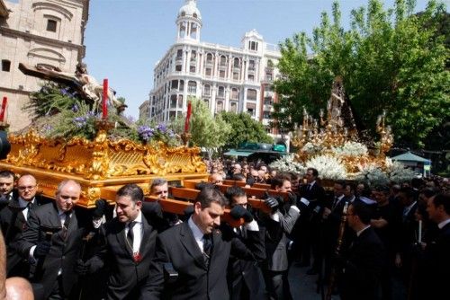 Encuentro del Cristo de Santa Clara y la Virgen de la Soledad