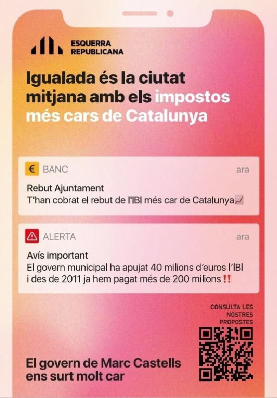 El cartell d'ERC motiu de polèmica
