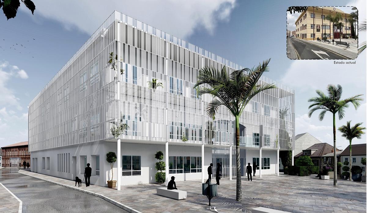El proyecto cambiará la estética del edificio del Ayuntamiento de Alhaurín de la Torre.
