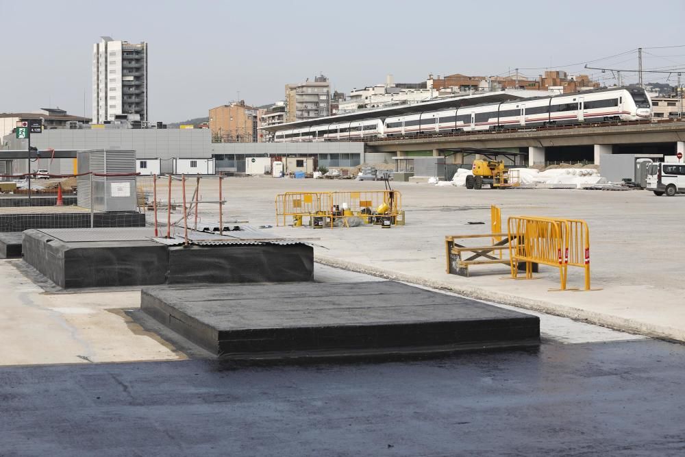 Obres al parc Central de Girona