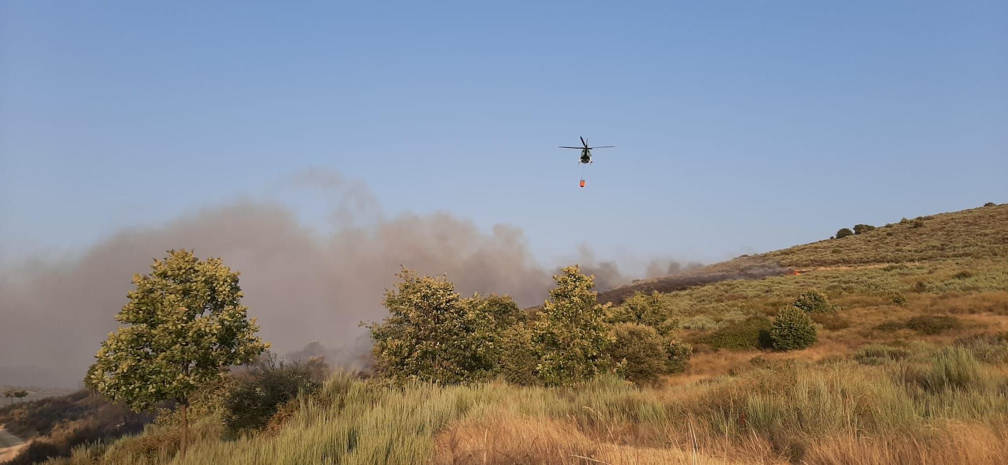 Incendio declarado en Figueruela de Abajo