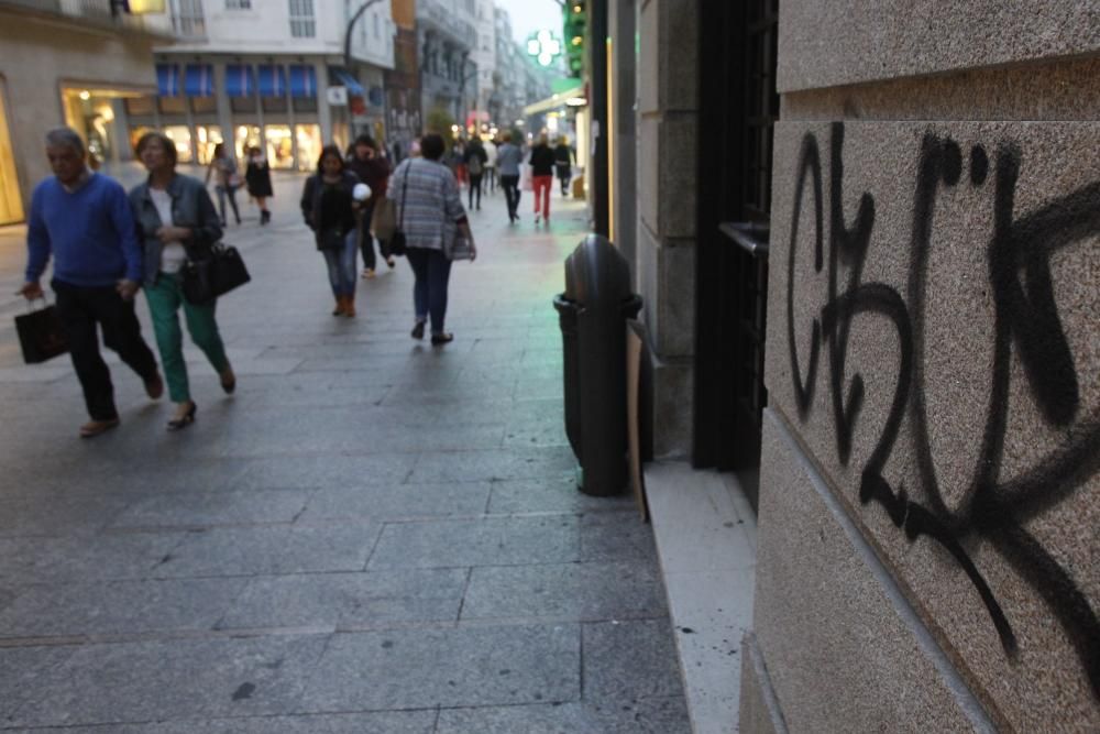 Vandalismo urbano en Vigo