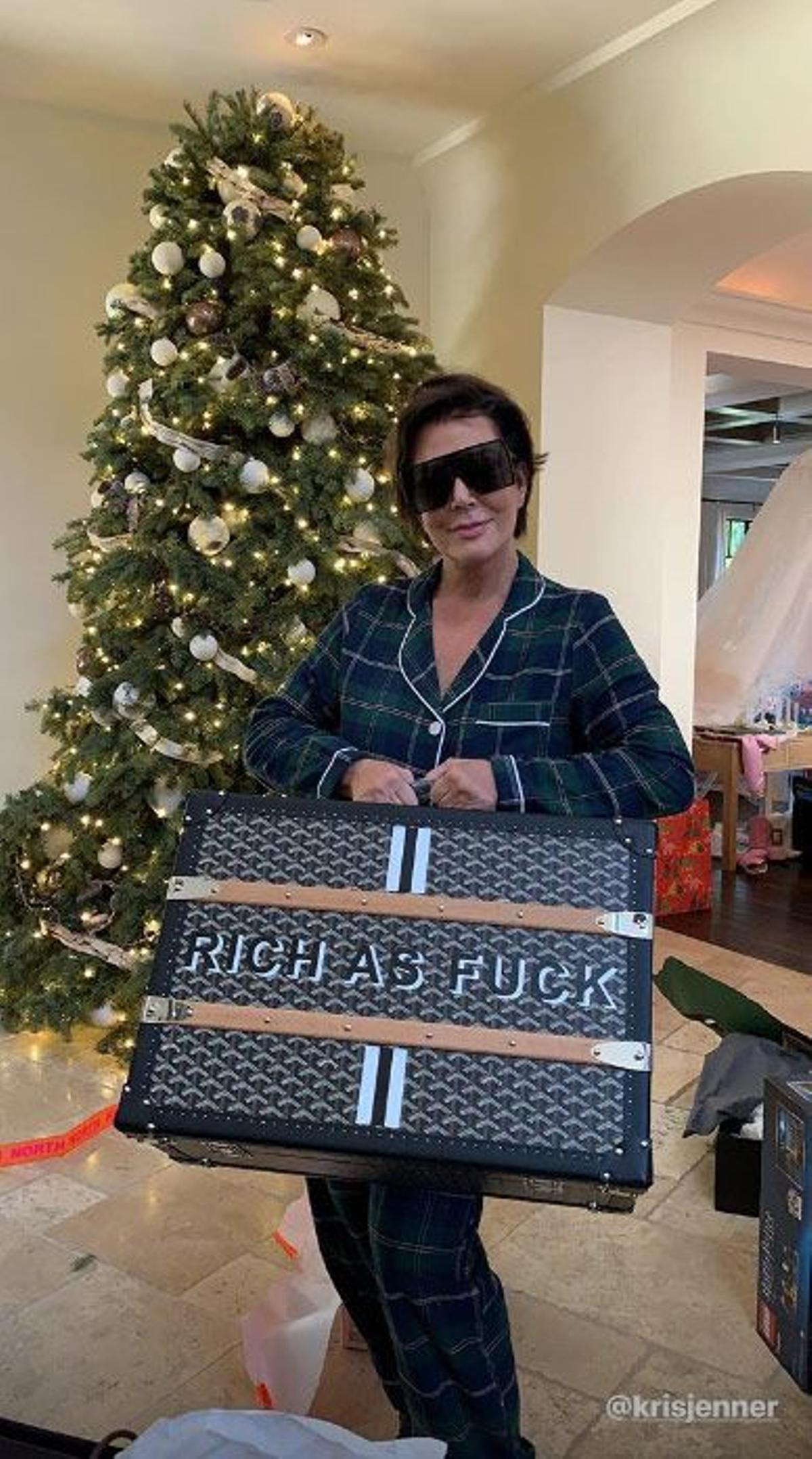 Kris Jenner y su regalo de Navidad