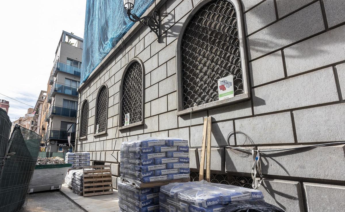 Otro aspecto de la obra en el edificio de 1952