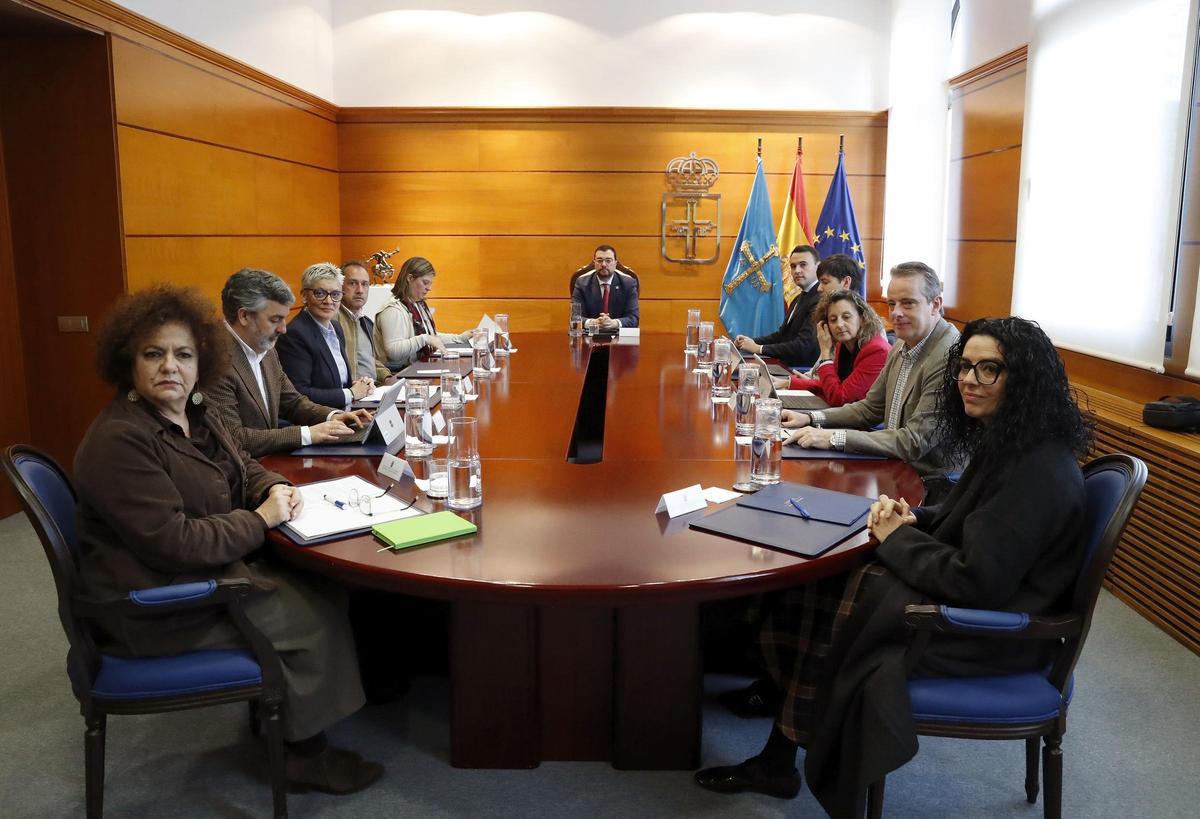 Integrantes del Consejo de Gobierno del Principado, en una foto de archivo.