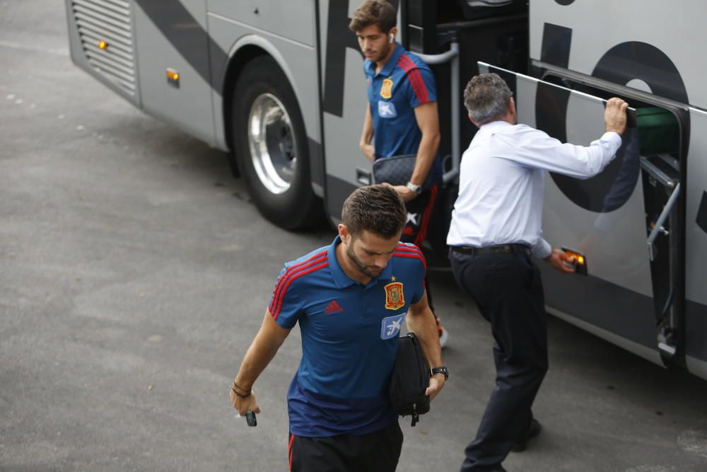 La Roja ya está en Elche y entrena hoy a puerta cerrada en el Rico Pérez