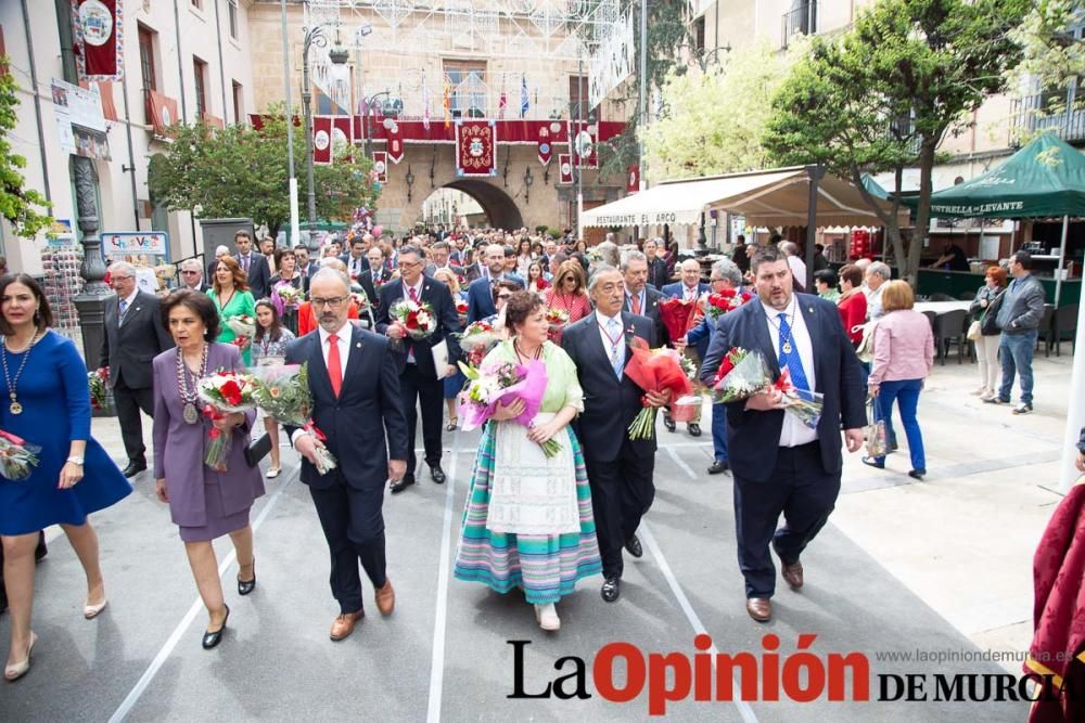 Ofrenda de flores en Caravaca