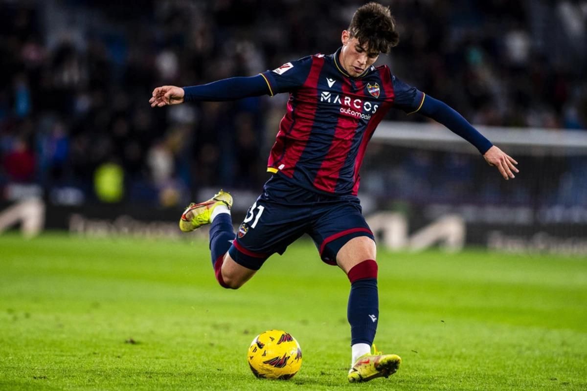 Xavi Grande, en un partido con el Levante UD