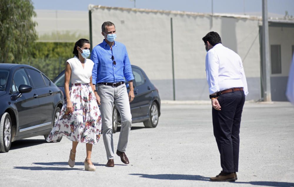 Visita del rey Felipe VI y la reina Letizia al IMIB en Murcia