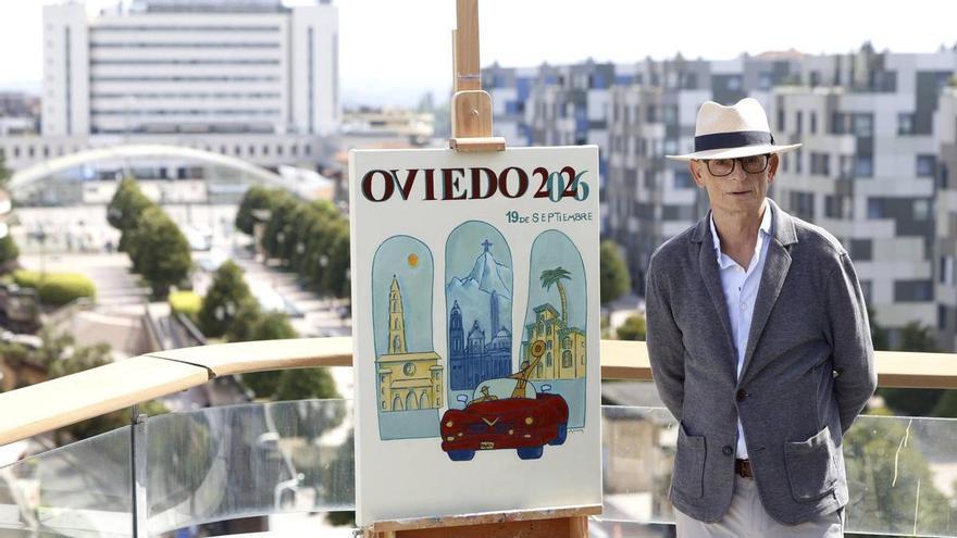 Tres viñetas para la odisea indiana en Oviedo: así es el cartel del Día en América en Asturias 2026