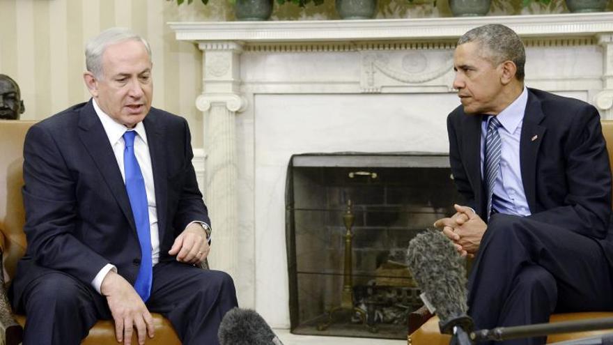 Obama y Netanyahu durante su encuentro en la Casa Blanca.