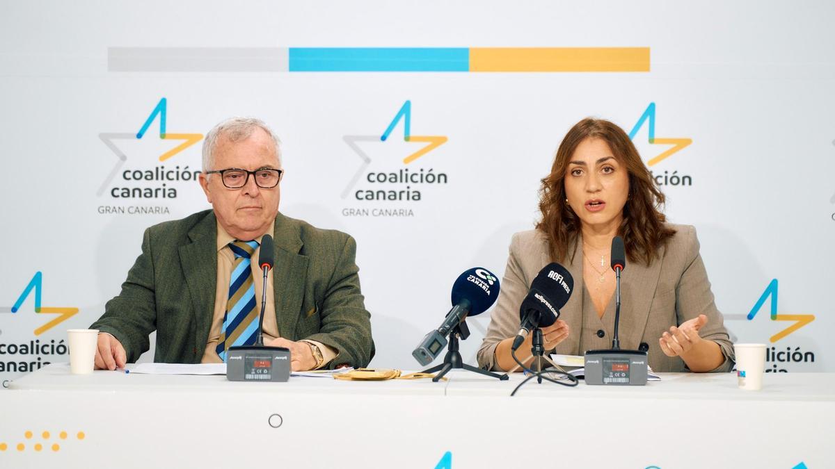 Carlos Culebras y Vidina Cabrera, de Coalición Canaria (CC) Gran Canaria