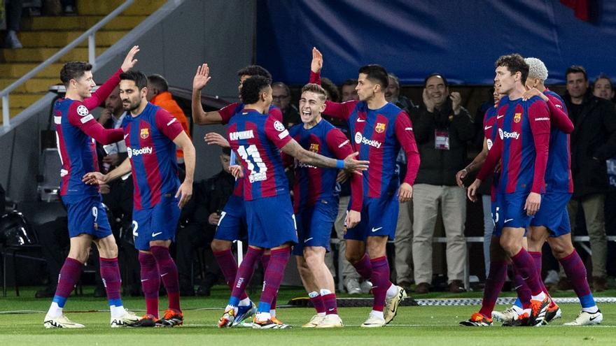 FC Barcelon - Nápoles : El gol de Fermín López
