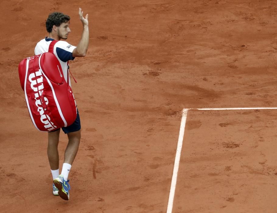 Partido de cuartos de final de Roland Garros entre Nadal y Carreño