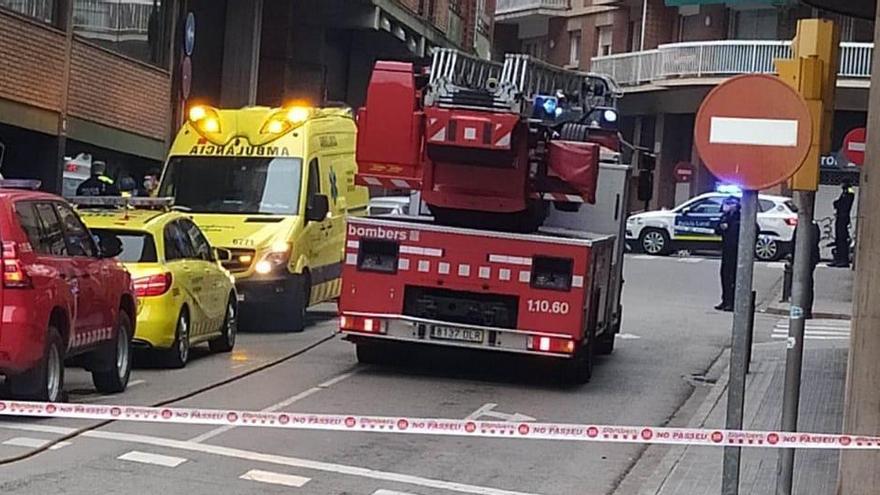 Imatge del lloc dels fets al carrer Ginjoler de Manresa