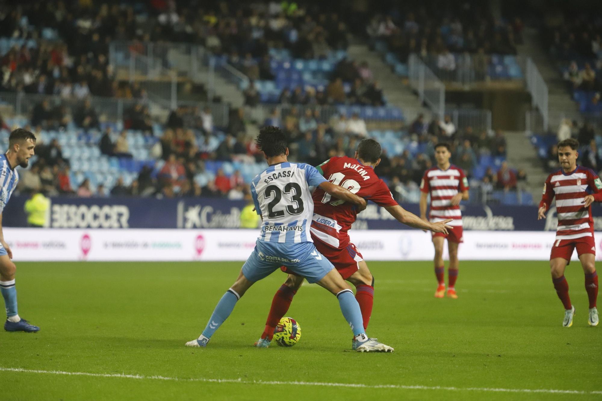 El Málaga CF - Granada CF, en imágenes