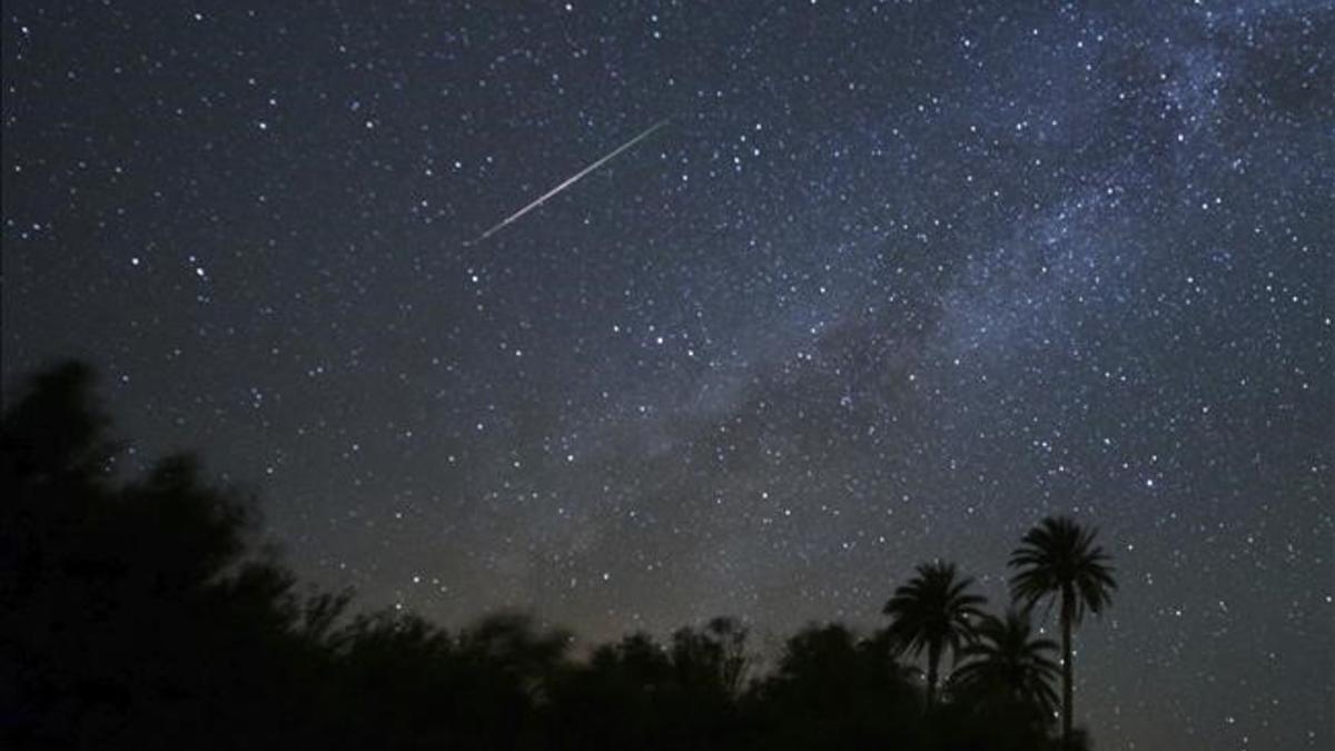 Lluvia de perseidas  Barranco de Ajuy en Pajara  Fuerteventura