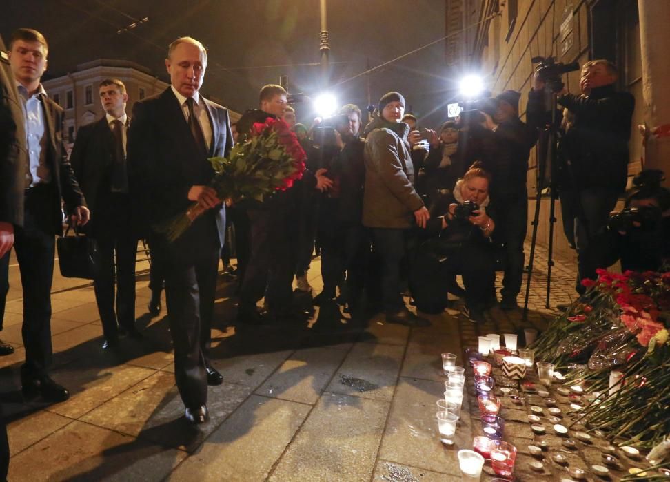 Homenaje a las víctimas de San Petersburgo