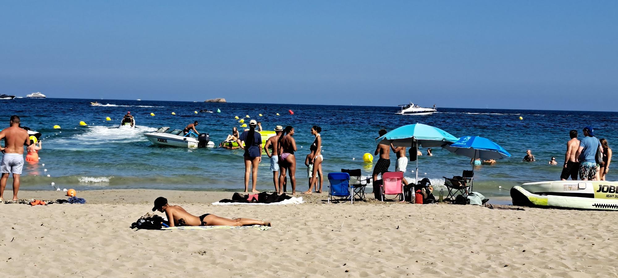 Motos de agua en Platja d'en Bossa