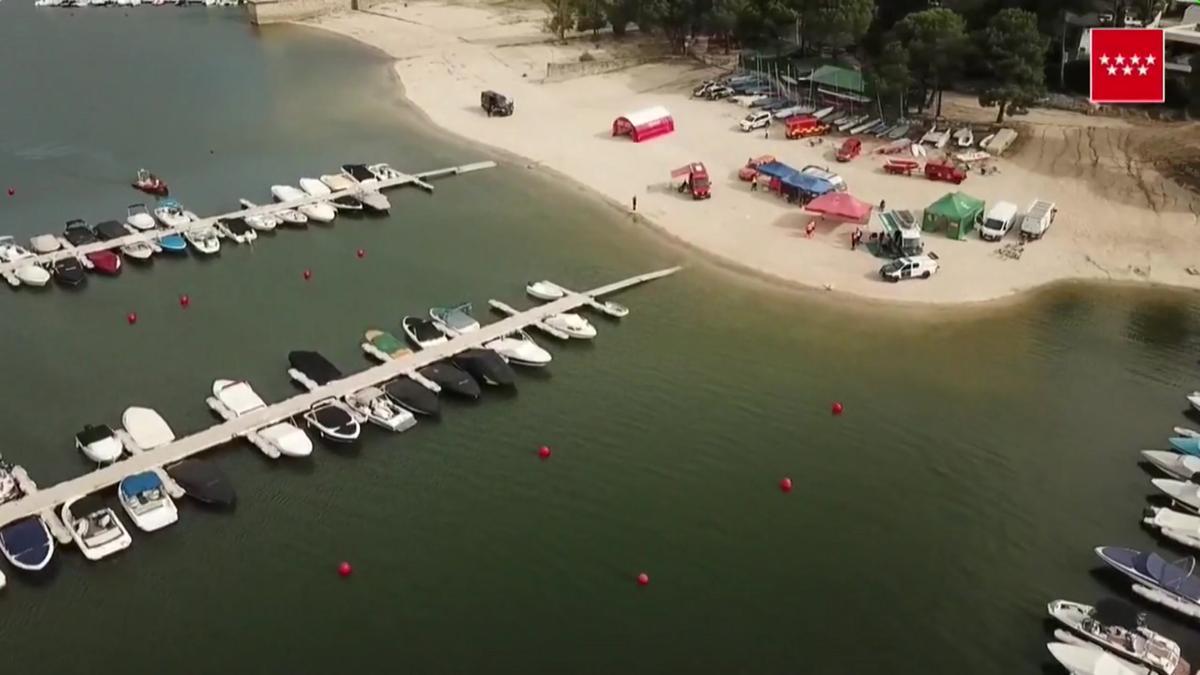 Imágenes de dron de la búsqueda de la niña en el pantano de San Juan