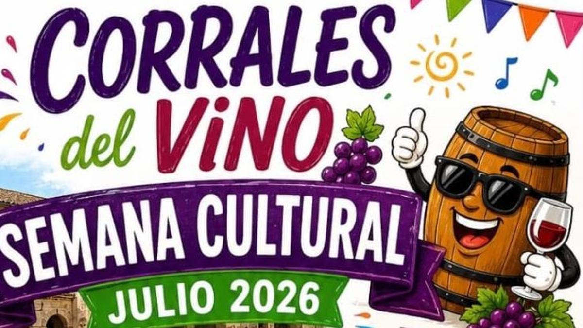 Programa de fiestas de Corrales del Vino por su semana cultural 2026.