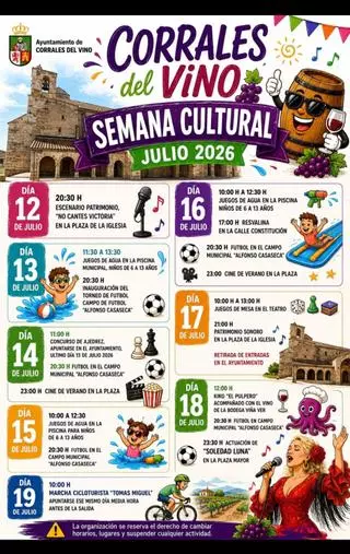 Consulta aquí el programa completo de fiestas en Corrales del Vino: ¿qué hay hoy?
