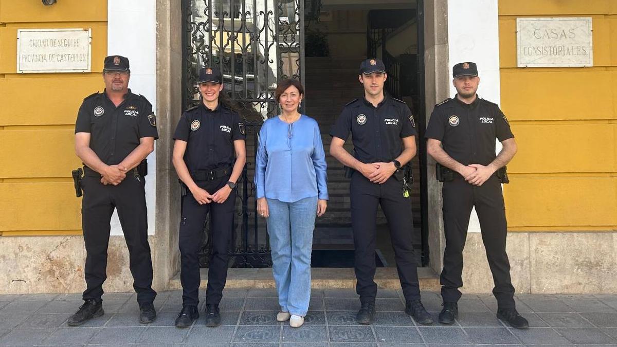 Toma de posesión de los policías.