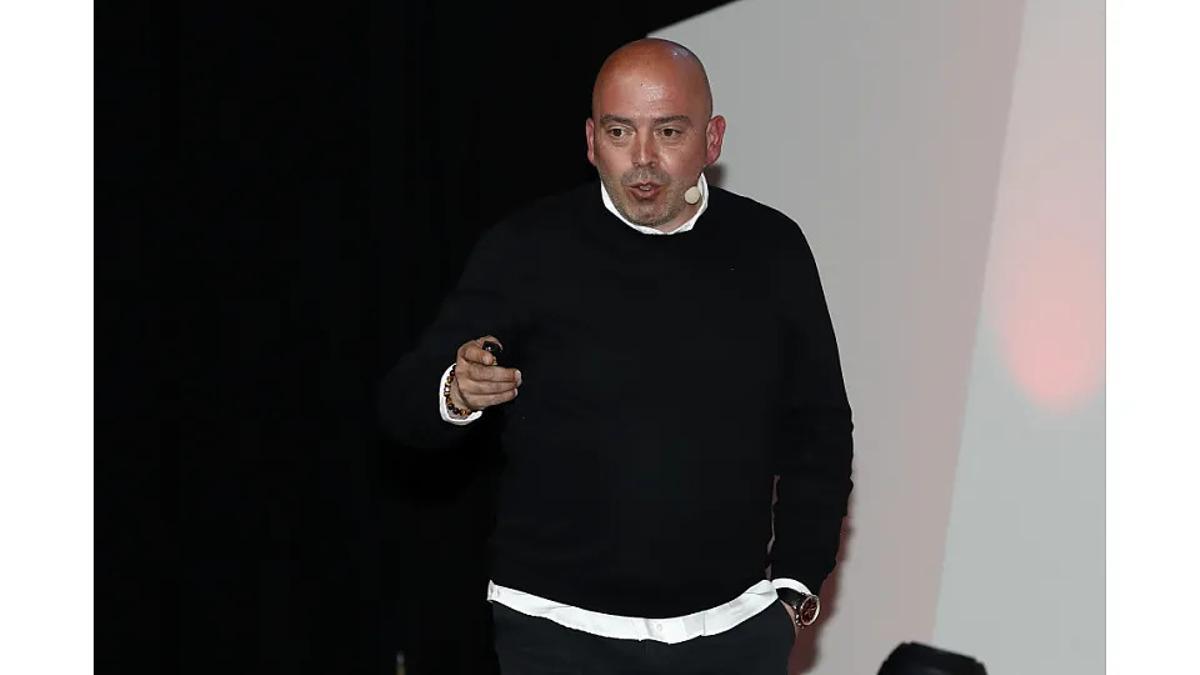 Marco Otero, durante una conferencia de la RFEF