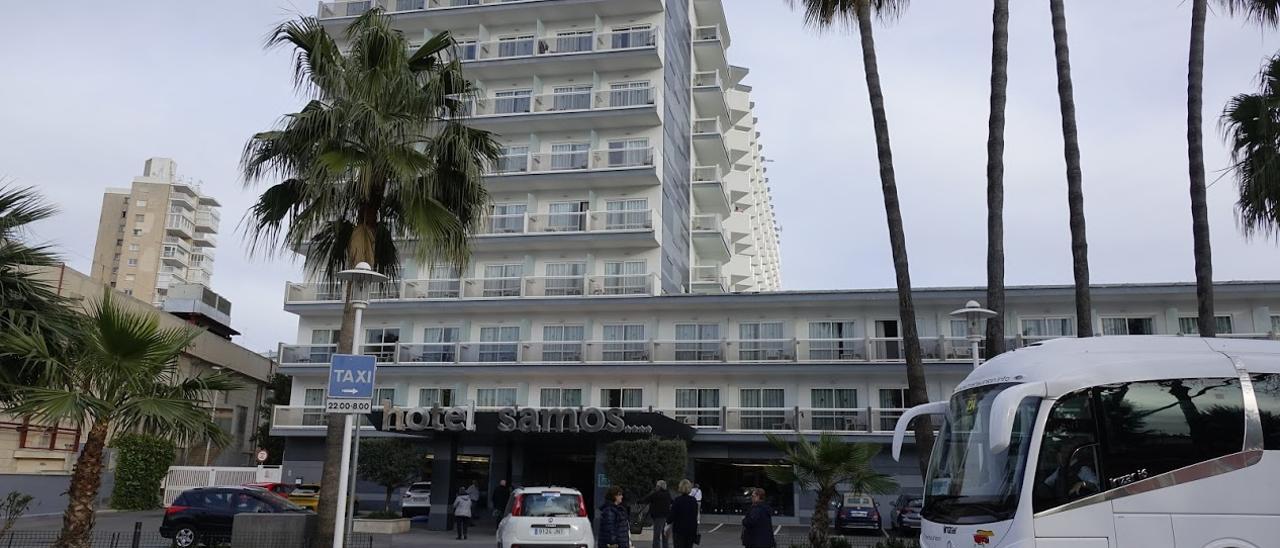 El hotel Samos, en Magaluf, es uno de los afectado por el decreto contra el turismo de excesos.