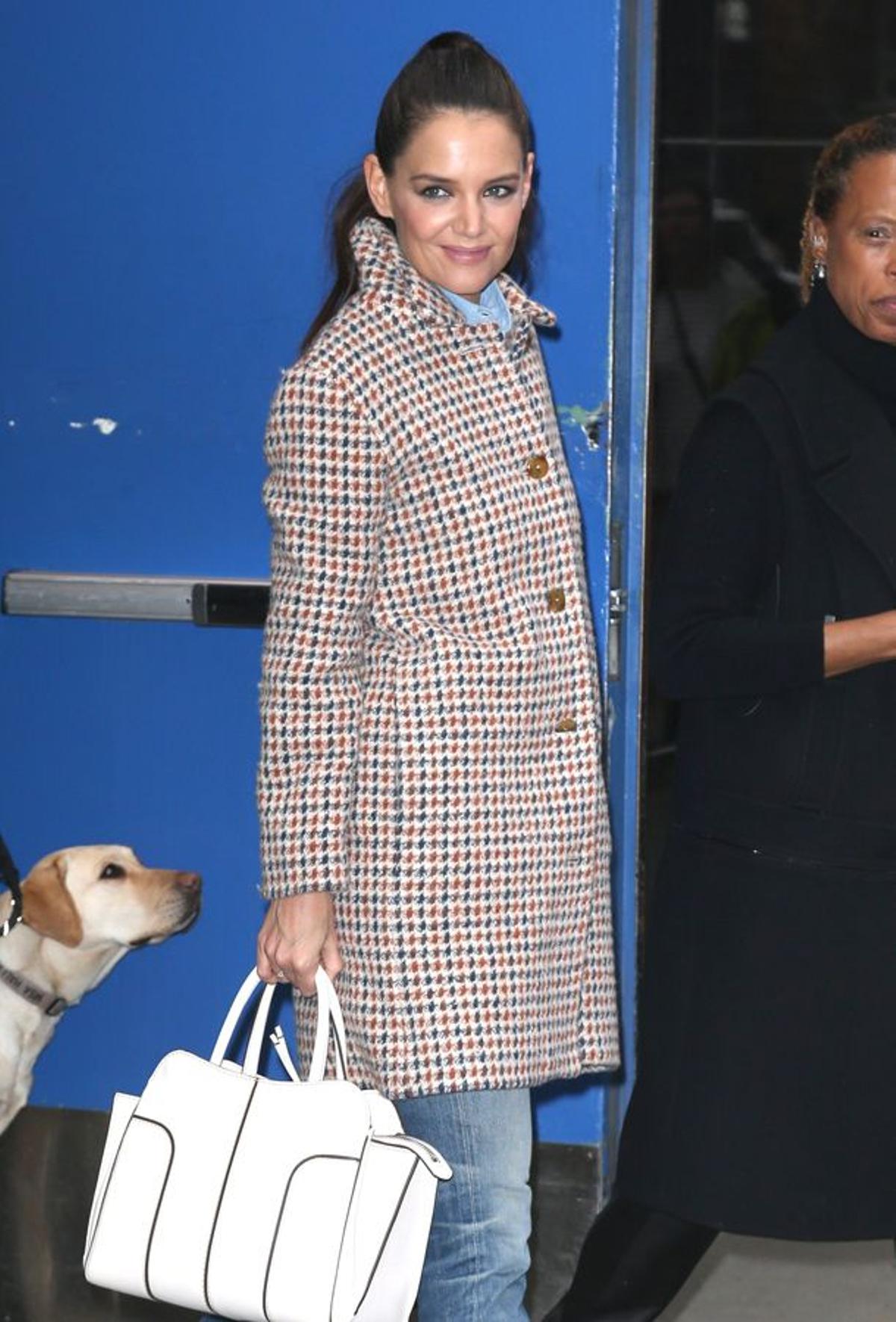 Katie Holmes con bolso de Tod's