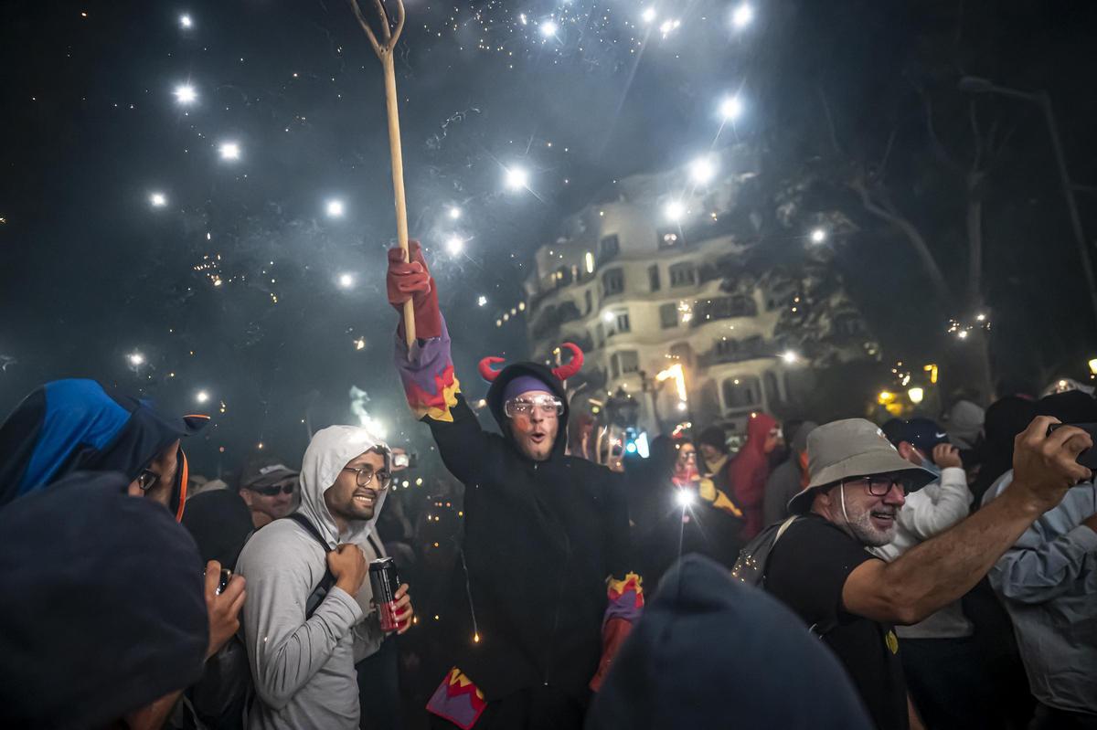 Dentro del correfoc de la Mercè