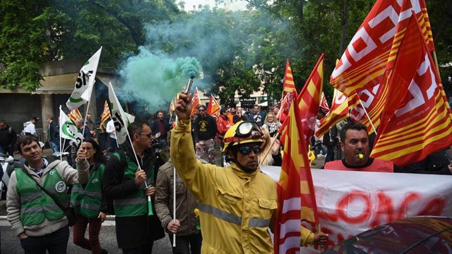 Las cuadrillas forestales de Sarga secundan la huelga al 100%