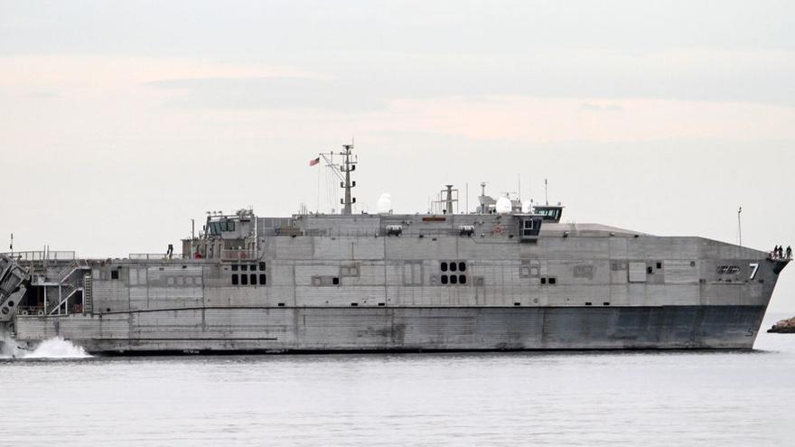 Der Vorfahr dieses US-Kriegsschiffes im Hafen von Palma war eine Fähre