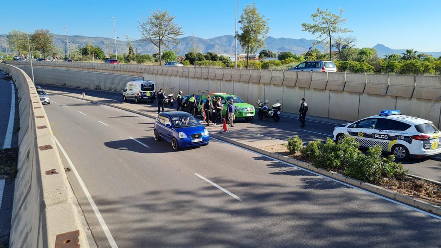 Un accidente de tráfico corta la Ronda Este de Castelló durante una hora