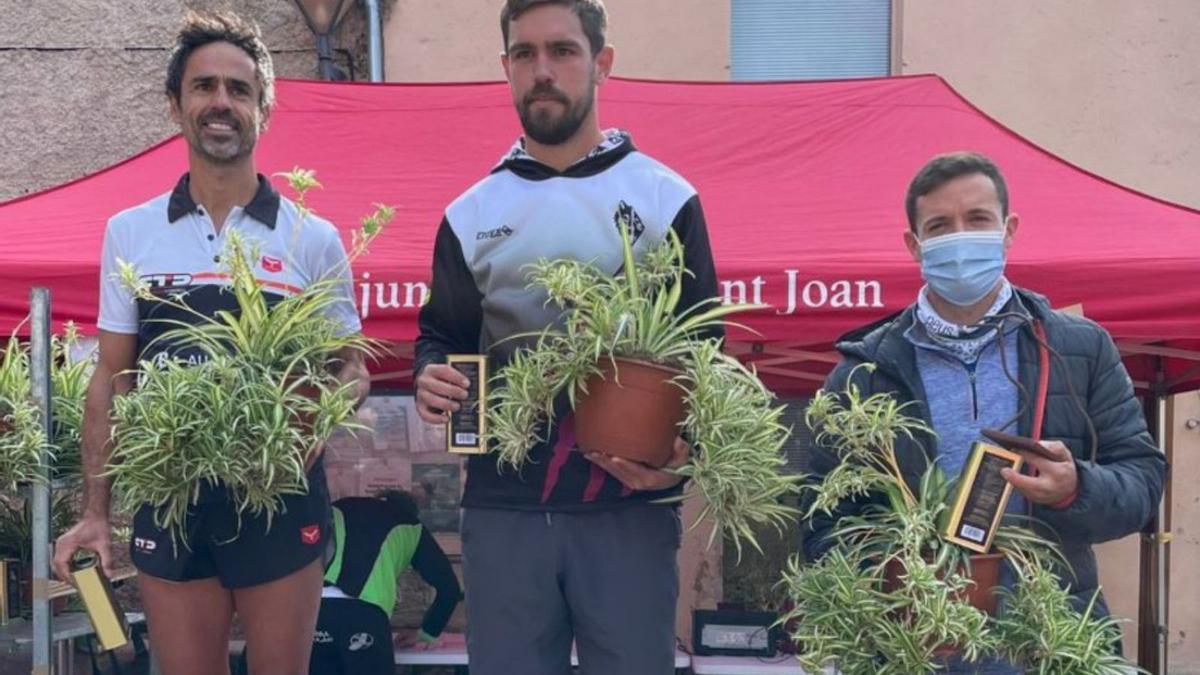 Podio masculino de la prueba celebrada en Sant Joan. | P.B.