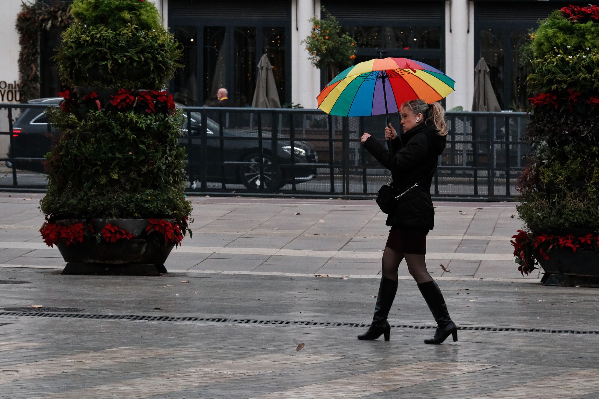 Málaga sufre los efectos del viento y la lluvia durante la alerta naranja