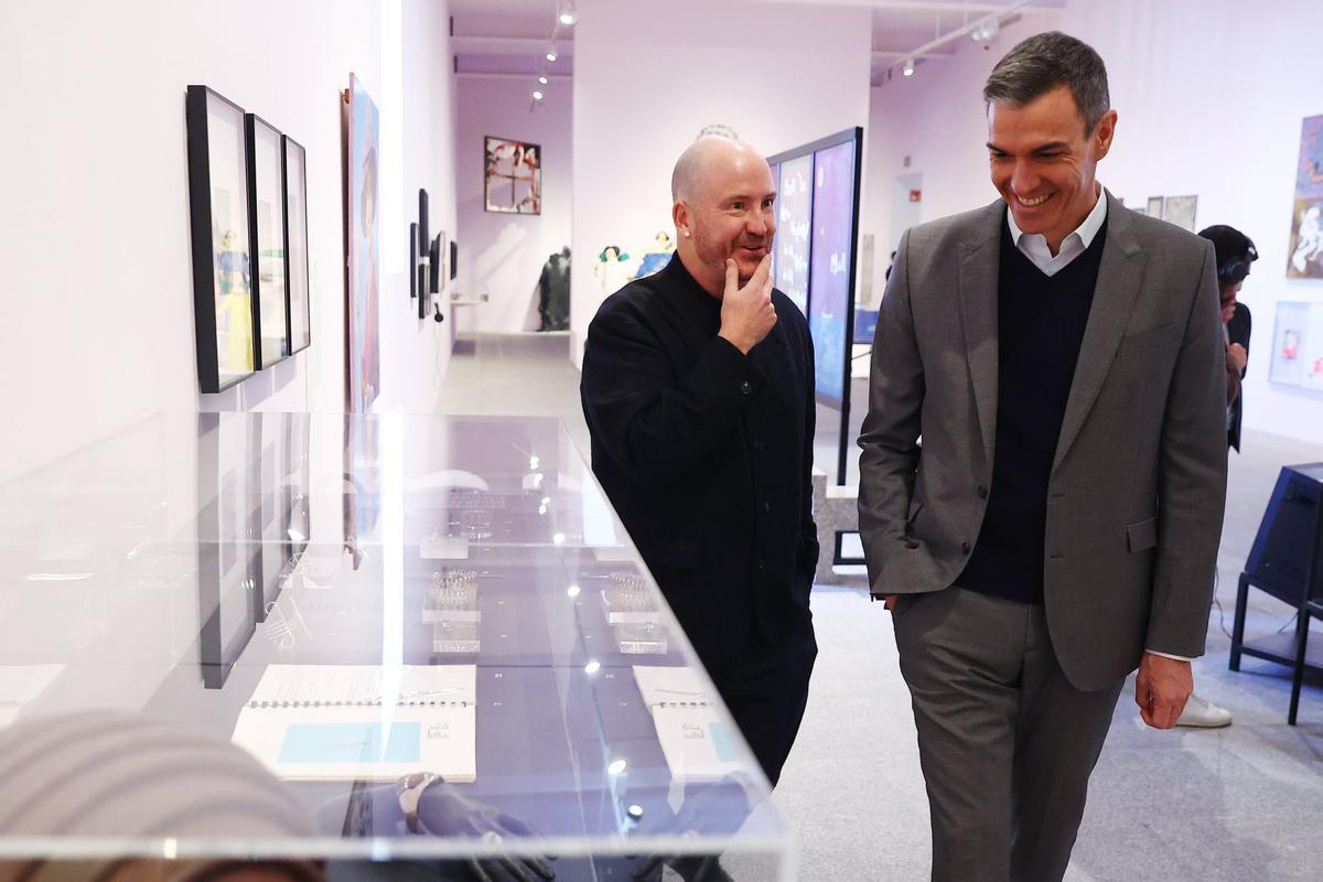 Pedro Sanchez en ek Museo Reina Sofía.
