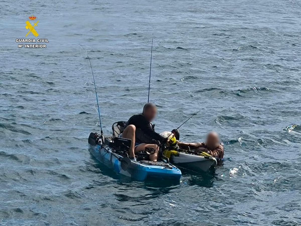 Un momento del rescate en Alicante.